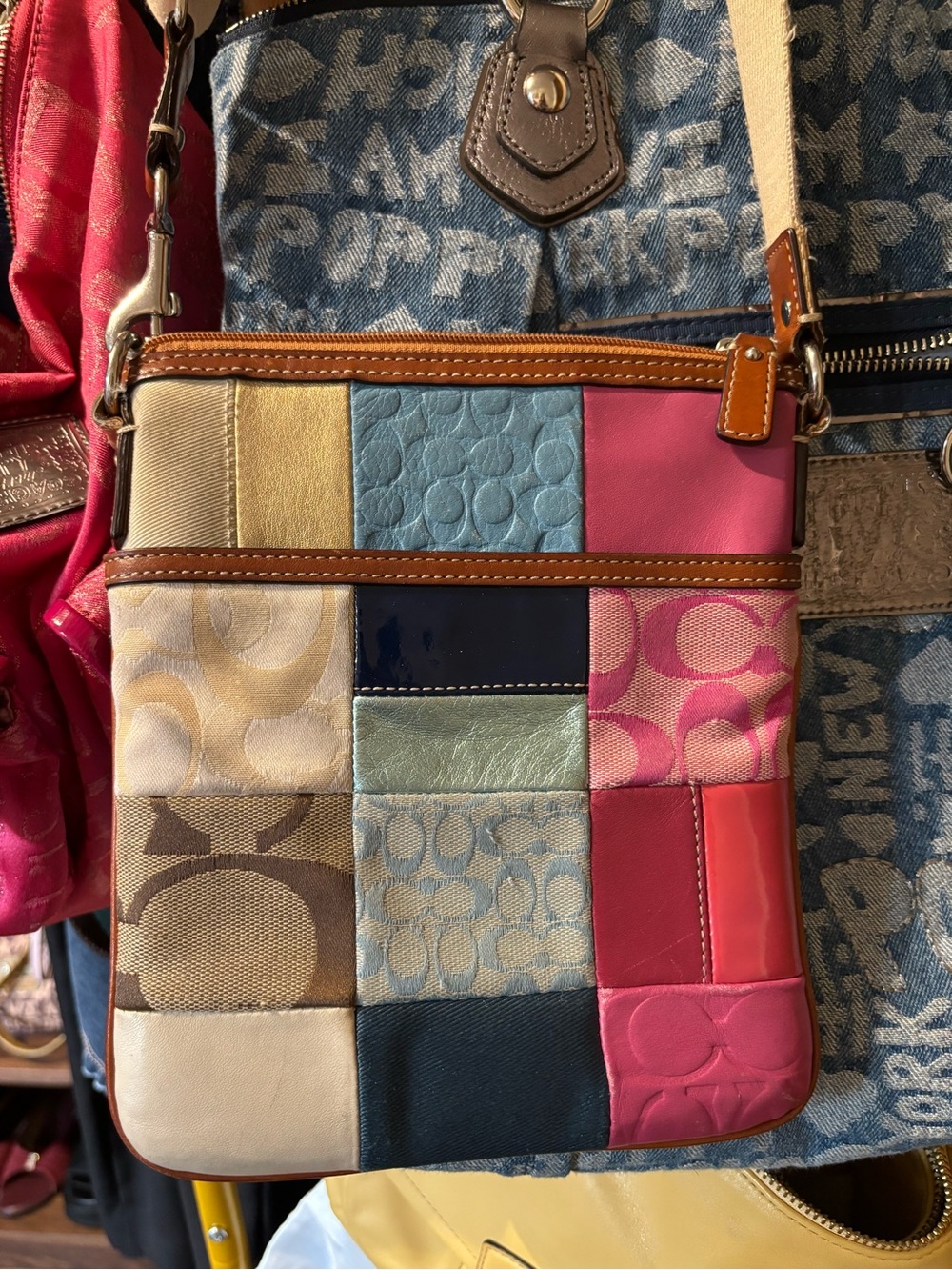 Coach Multicolor Patchwork Crossbody